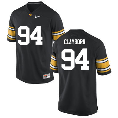 Men Iowa Hawkeyes #94 Adrian Clayborn College Football Jerseys-Black